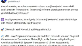 Bakan Kacır: Yerli Atomik Saatimiz Uzaya Gönderildi!