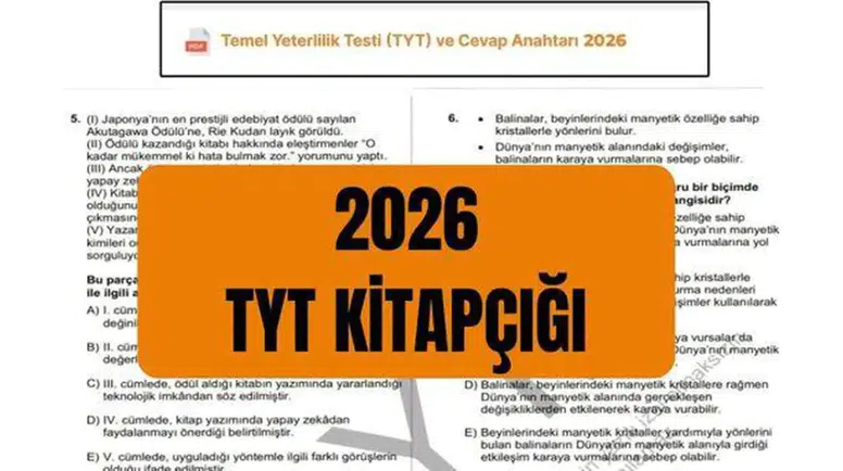 2026 TYT Kitapçığı ve Cevap Anahtarı Nasıl Erişilir?
